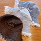 ⏳Limited-time 50% off⏰Stylish Layered Fray Denim Sun Protection Hat👒