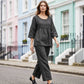 ⏳Limited-time 50% off⏰ Women's 2-Piece Set – Eyelet Details, Casual, Comfortable, Versatile👚👖
