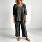⏳Limited-time 50% off⏰ Women's 2-Piece Set – Eyelet Details, Casual, Comfortable, Versatile👚👖