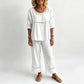 ⏳Limited-time 50% off⏰ Women's 2-Piece Set – Eyelet Details, Casual, Comfortable, Versatile👚👖