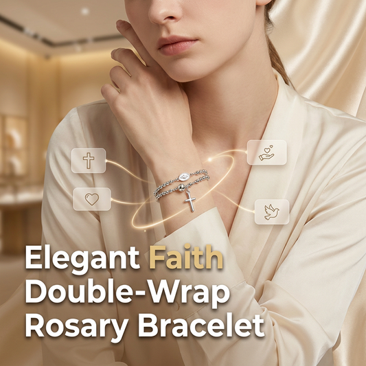 ⏳Limited-time 50% off⏰Double-Wrap Rosary Beaded Bracelet✝️