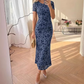 ⏳Limited-time 50% off⏰Women's Floral Mesh Midi Dress💐👗