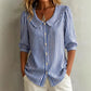 ⏳Limited-time 50% off⏰Summer Commuter Striped Button-Down Shirt🌸👔