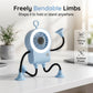 🤖 40% OFF ! 💨 Flexible Robot Desk Fan with LED Light – Bendable Limbs, Digital Display & Type-C Charging – Cute Cooling Companion 🔋