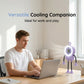 🤖 40% OFF ! 💨 Flexible Robot Desk Fan with LED Light – Bendable Limbs, Digital Display & Type-C Charging – Cute Cooling Companion 🔋