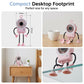🤖 40% OFF ! 💨 Flexible Robot Desk Fan with LED Light – Bendable Limbs, Digital Display & Type-C Charging – Cute Cooling Companion 🔋