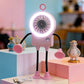 🤖 40% OFF ! 💨 Flexible Robot Desk Fan with LED Light – Bendable Limbs, Digital Display & Type-C Charging – Cute Cooling Companion 🔋