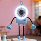 🤖 40% OFF ! 💨 Flexible Robot Desk Fan with LED Light – Bendable Limbs, Digital Display & Type-C Charging – Cute Cooling Companion 🔋