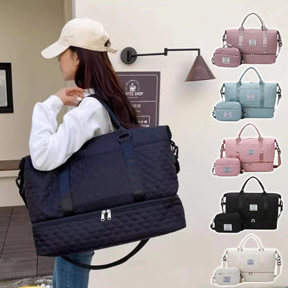 ⏳Limited-time 50% off⏰Large Capacity Travel Bag Set with Wet and Dry Separation👜🧳