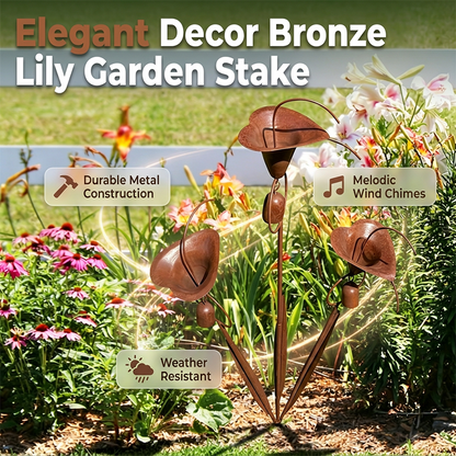 ⏳Limited-time 50% off⏰Calla Lily Garden Stake with Bell Chimes🌷🐦