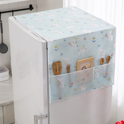 🎉 2026 SALE 50% OFF! 🧊 Fridge Dust Cover with Pockets – Peek-a-Boo Protection for Your Refrigerator ✨