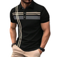 ⏳Limited-time 50% off⏰Men's Striped Short Sleeve Collared Top👔