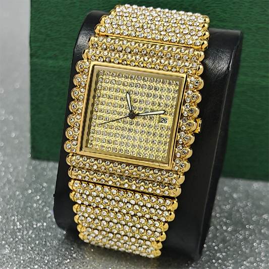 ⏳Limited-time 50% off⏰Bling Geometric Square Dial Watch⌚💎