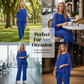⏳Limited-time 50% off⏰Women's High-Low Top & Trousers Set 👚👖