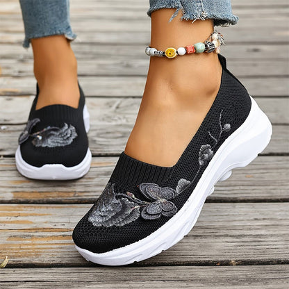 ⏳Limited-time 50% off⏰Women's Breathable Flyknit Slip-On Shoes🥿