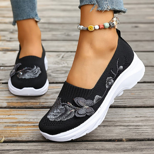 ⏳Limited-time 50% off⏰Women's Breathable Flyknit Slip-On Shoes🥿