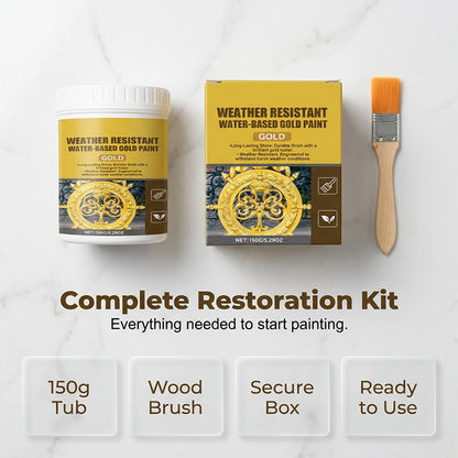⏳Limited-time 50% off⏰Weather-resistant, Water-based Gold Paint💛💯