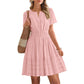 ⏳Limited-time 50% off⏰Women's Short Sleeve Tiered Mini Dress👗
