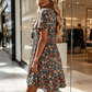 ⏳Limited-time 50% off⏰Women's Summer Floral V-Neck Short Sleeve Dress💐👗