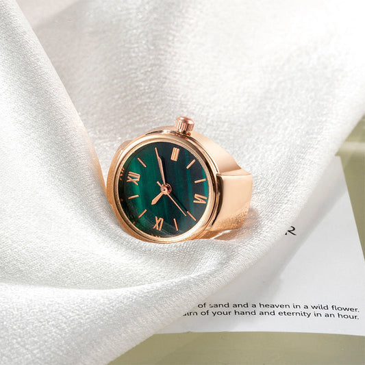 💍 50% OFF NOW! ⌚ Creative Round Quartz Finger Ring Watch – Stylish, Adjustable & Compact – Unique accessory for daily wear or parties ✨