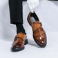 ⏳Limited-time 50% off⏰Men's Classic Faux Leather Single-Buckle Shoes👞