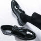 ⏳Limited-time 50% off⏰Men's Classic Faux Leather Single-Buckle Shoes👞