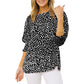 ⏳Limited-time 50% off⏰Women's Casual Polka Dot 3/4 Sleeve Blouse Top👚