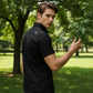 ⏳Limited-time 50% off⏰Men's Textured Black Short Sleeve Shirt👔