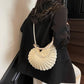 ⏳Limited-time 50% off⏰Knitted Seashell Tote Bag with Pearl Strap👜