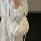 ⏳Limited-time 50% off⏰Knitted Seashell Tote Bag with Pearl Strap👜