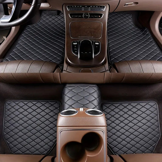 ⏳Limited-time 50% off⏰5 pcs Waterproof Leather Car Floor Mats🚗🛋️