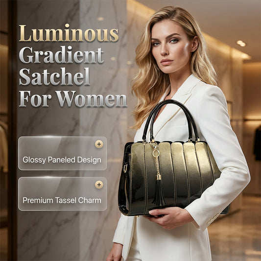 ⏳Limited-time 50% off⏰Women's Glossy Gradient Satchel Bag👜