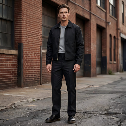 ⏳Limited-time 50% off⏰Men's Stretch-Fit Straight-Leg Trousers👖