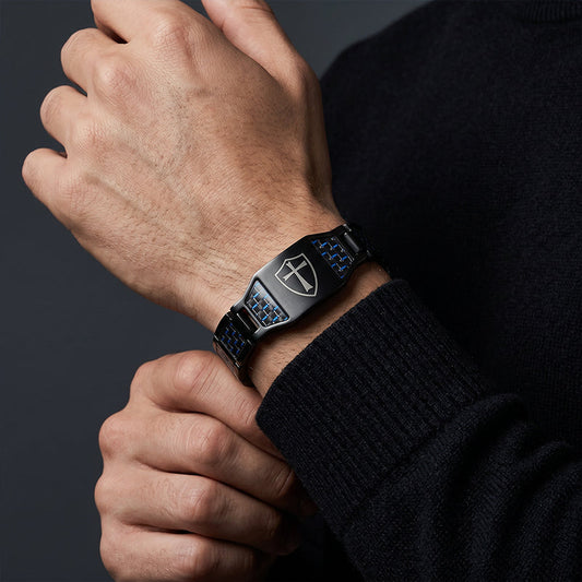 ⏳Limited-time 50% off⏰Men's Titanium Steel Magnetic Therapy Bracelet✝️