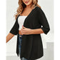 ⏳Limited-time 50% off⏰Women's Plus Size Open Front Cardigan🧥