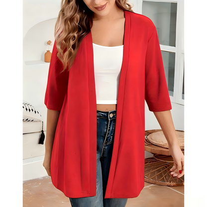 ⏳Limited-time 50% off⏰Women's Plus Size Open Front Cardigan🧥