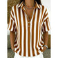 ⏳Limited-time 50% off⏰Women's Casual Striped Short-Sleeve Shirt👔👚