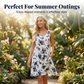 ⏳Limited-time 50% off⏰Women's Casual Printed Spaghetti Strap Sleeveless Dress👗