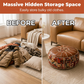 ⏳Limited-time 50% off⏰Multifunctional Storage Ottoman Pouf – Hidden Storage, Comfortable Seating & Faux Leather Finish🛋️
