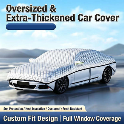 ⏳Limited-time 50% off⏰🚗Thick Half Car Cover Sun Snow Protection🛡️🌨️☀️