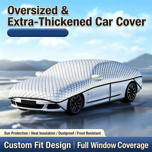 ⏳Limited-time 50% off⏰🚗Thick Half Car Cover Sun Snow Protection🛡️🌨️☀️