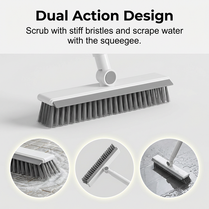 ⏳Limited-time 50% off⏰2-in-1 Grout & Corner Scrubber Brush with Squeegee🧹