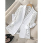 ⏳Limited-time 50% off⏰Summer Breathable White Lace Blazer Slim Fit Suit Jacket🧥