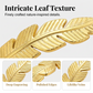 ⏳Limited-time 50% off⏰18K Gold Plated Leaf Open Cuff Bracelet | Adjustable Stainless Steel Nature Bangle for Women🫶