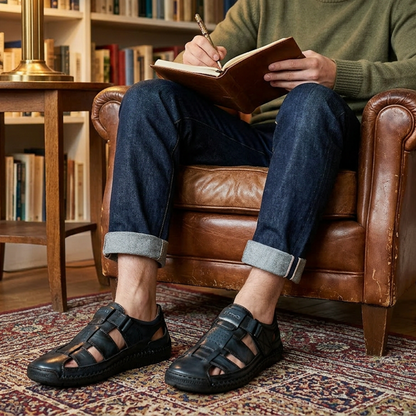 ⏳Limited-time 50% off⏰Men's Breathable Closed-Toe Beach Sandals👞