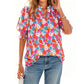 ⏳Limited-time 50% off⏰Women's Summer Floral Top with Puff Sleeves💐👔