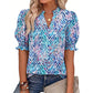 ⏳Limited-time 50% off⏰Women's Summer Floral Top with Puff Sleeves💐👔