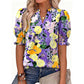 ⏳Limited-time 50% off⏰Women's Summer Floral Top with Puff Sleeves💐👔