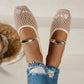 ⏳Limited-time 50% off⏰Women's Elegant Hollow-Out Breathable Flats🥿
