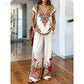 ⏳Limited-time 50% off⏰Women's Printed Top & Pants 2-Piece Set👚👖